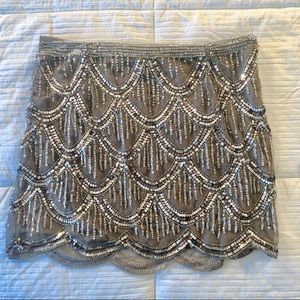 full sequin party skirt